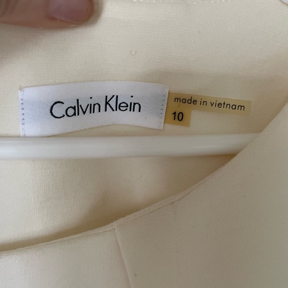 Ivory Calvin Klein Lady dress size 10 NWT - Picture 3 of 8